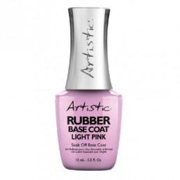 Gelio-lako pagrindas Artistic Rubber Base Coat Light Pink 15 ml