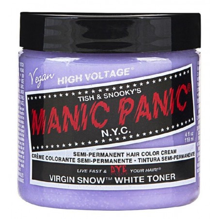 Pusiau ilgalaikiai plaukų dažai Manic Panic Virgin Snow 118 ml