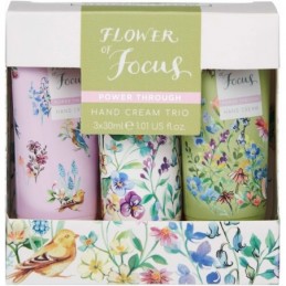 Rankų kremų rinkinys Flower of Focus Hand Cream Trio 3x30 ml