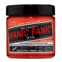 Pusiau ilgalaikiai plaukų dažai Manic Panic Neon Electric Tiger Lily 118 ml