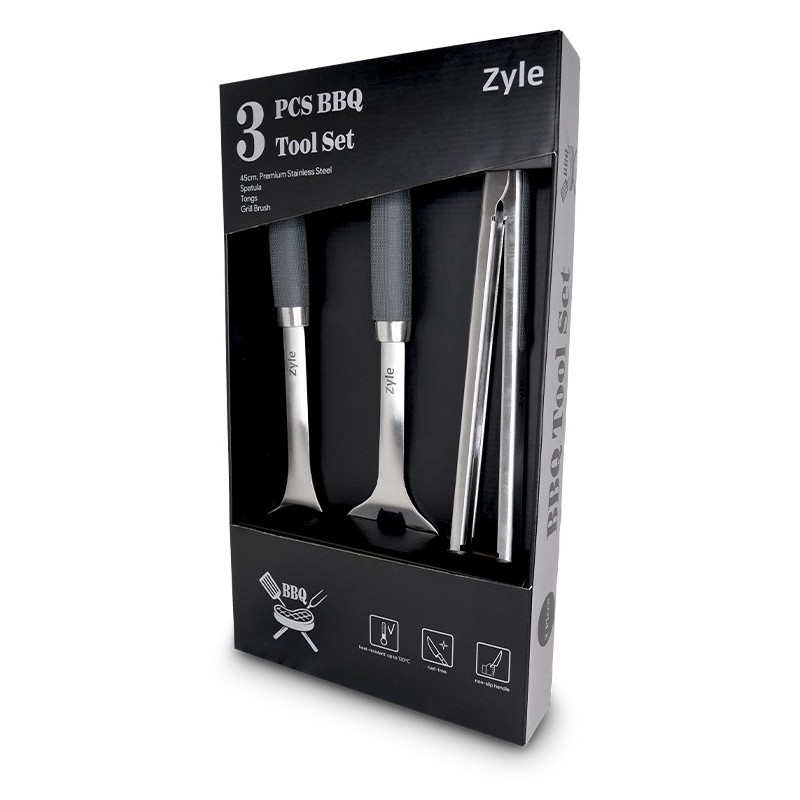 Grilio įrankių rinkinys Zyle BBQ Tool Set 3 vnt