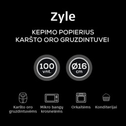 Kepimo popierius karšto oro gruzdintuvei Zyle ZY3362AFP 3