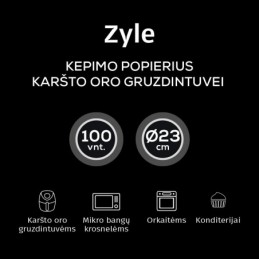 Kepimo popierius karšto oro gruzdintuvei Zyle ZY3520AFP 3