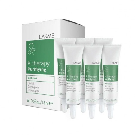 Lakme K.Therapy Purifying Matt plaukų kaukė 6x15ml