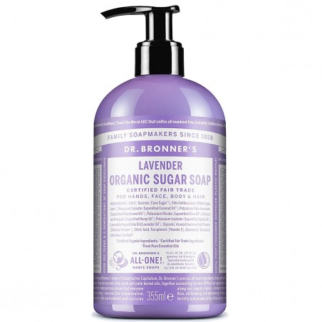 Dr. Bronner's Sugar Lavender skystas muilas 355 ml