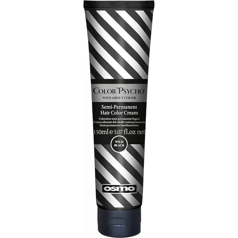 Osmo Color Psycho pusiau nuolatinės plaukų dažai kremas Wild Black 150ml