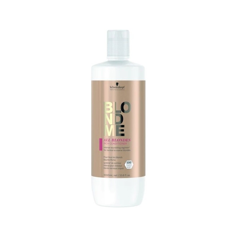 Schwarzkopf Blond Me All Blondes Rich kondicionierius 1000ml