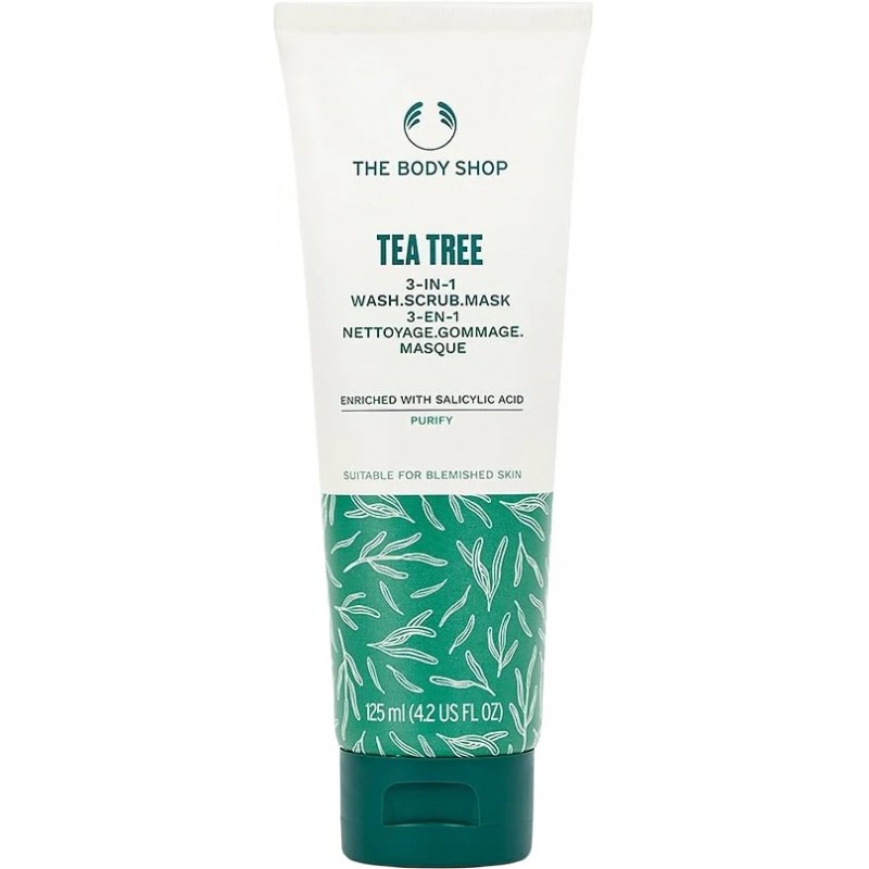 The Body Shop Tea Tree 3-in-1 veido kaukė 125ml