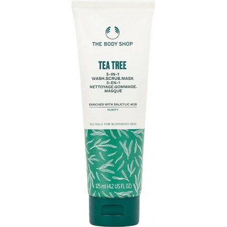 The Body Shop Tea Tree 3-in-1 veido kaukė 125ml