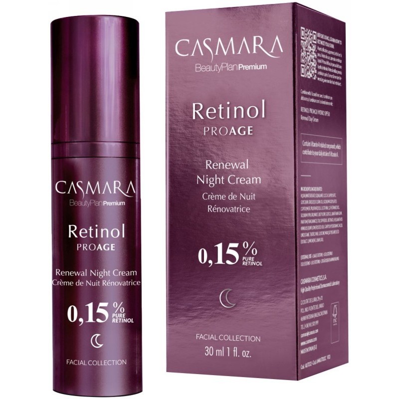 Naktinis veido kremas Casmara Retinol Renewal 30 ml